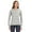 Cement, variant on Ladies' Zen Pullover Fleece Hooded Sweatshirt - CEMENT - L