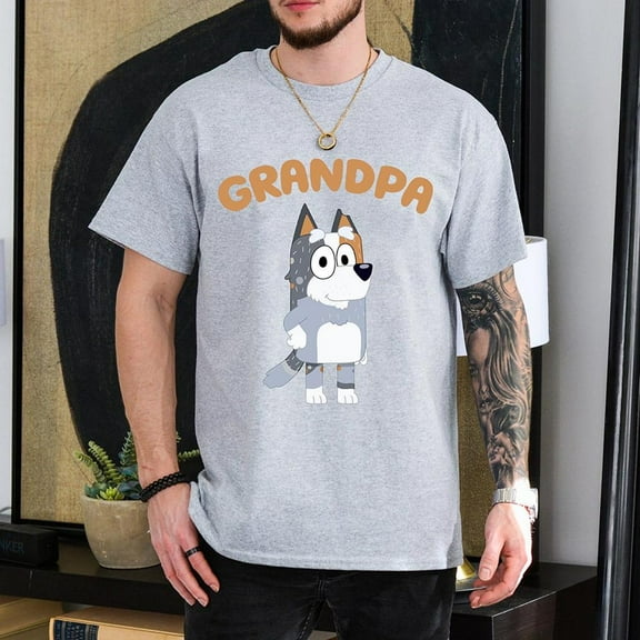 Bluey Grandpa T-shirt, Bluey Family Grandfather, Father's Day Shirt