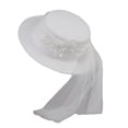 thumbnail image 1 of gorras de vestir de novia Sombrero de novia, sombreros elegantes, estilo occidental, gorros de vestido de novia vintage para despedida de soltera, actuaciones , Magideal gorras de vestir de novia, 1 of 7