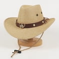 thumbnail image 5 of Kids Outdoor Cowboy Hat for Children Classic Western Style Sun Hat with Woven Cord and Wind Design, 5 of 5