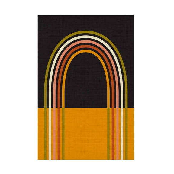 Trademark Fine Art Ana Rut Bre Geo Shapes Fall 21 Rainbow Arc Canvas Wall Art