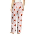 thumbnail image 3 of Naloa Strawberry Print Women’s Ultra-Soft Comfy Pajama Lounge Pants with Pockets & Drawstring, 3 of 8