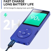MP3 Player with Bluetooth and 32GB TF Card,HiFi Music Player with Built-in Speaker,Earphones, Multifunctional MP3 Players with FM/Recording/E-Book/Video, Supports up to 128GB for Kids,Running,Walking
