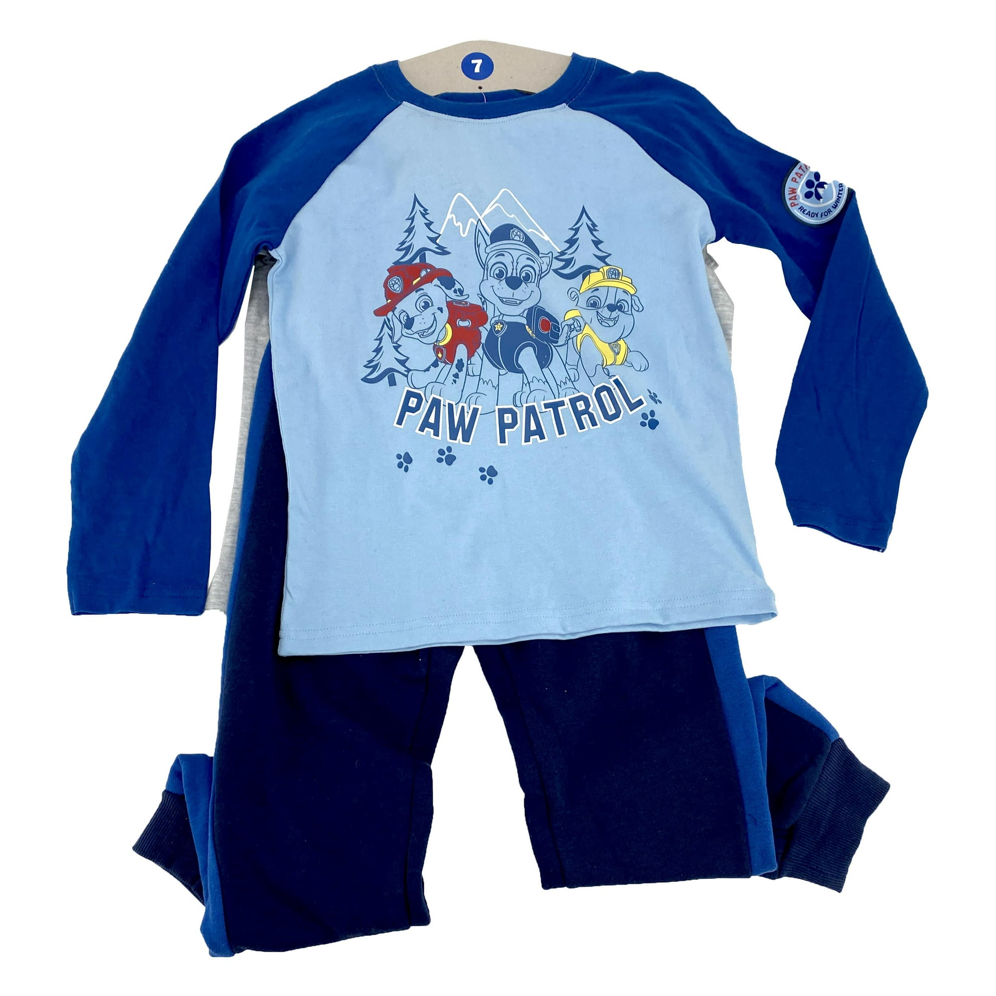 Nickelodeon s Paw Patrol Boys 3 Piece Clothing Set in Size 7 Featuring One Long Sleeve One Short Sleeve and Pants Walmart