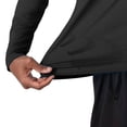thumbnail image 4 of LEKWK Mens Sun Protection Shirt Long Sleeve Hooded Lightweight Quick Dry Pullover with Thumb Holes Soft Stretch Casual Workout Fishing Hiking Travel Athletic Tops Shirts Tees Black S, 4 of 6