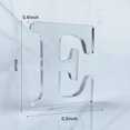 thumbnail image 2 of WOODOUNAI 4 Inch Designable Acrylic Letters Unfinished Acrylic Letter for Wall Decor Decorative Standing Letters Slices Sign Board Decoration for Craft Home Party Projects (E), 2 of 7