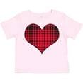 thumbnail image 3 of Inktastic Red Plaid Heart Boys or Girls Toddler T-Shirt, 3 of 5
