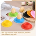thumbnail image 4 of Uxcell 4 Pack Soft Boiled Egg Holder, Nonstick Silicone Egg Poacher Cups Poached Cups Kitchen Breakfast Gadget for Microwave Air Fryer Stove Top Cooking Boiled Poached, Green, 4 of 6