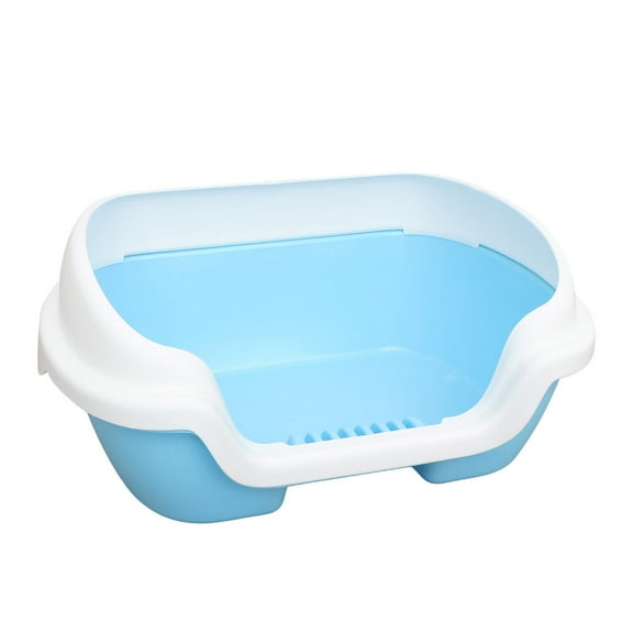 Minkissy Small Cat Litter Box Plastic Design for Daily Use and Lightweight 1 Piece