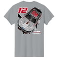 thumbnail image 3 of Men's Team Penske  Gray Ryan Blaney Body Armor Car T-Shirt, 3 of 3