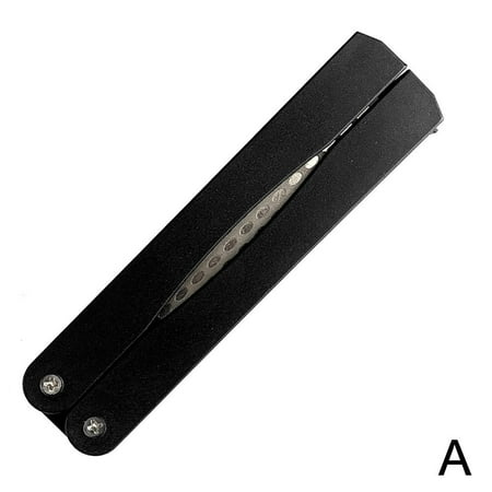 

Portable Double Sided Fold Pocket Sharpener Diamond Sharpening Stone- Z0O0