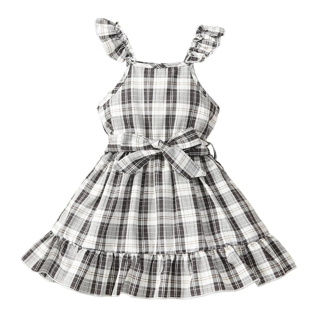 Robe Petite Fille Robes Florales pour Filles Robe d'Anniversaire Robe d'Été Princesse Robe de Fête Vêtements d'Été pour Bébé Fille 4-5 Ans