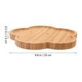 thumbnail image 2 of SHINYPASING 1Pc Yellow Wooden Pastry Board Food Holder Sturdy Tray for Storage and Serving, 2 of 6