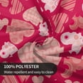 thumbnail image 3 of Valentines Day Round Tablecloth 60 Inch for 14th February Romantic Hearts Decorative Table Cloth Table Covers with Washable Polyester for Home Kitchen Dining Table Outdoor Wedding Party, 3 of 6