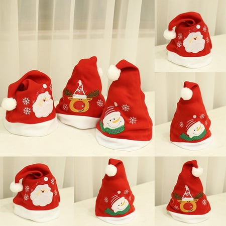 - Child Christmas Hat XMAS Santa Family Hats Gift For Children Kid baby