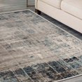 thumbnail image 7 of BNM Distressed Abstract Lines Indoor Area Rug, 5' x 8', Blue/ Cream, 7 of 7