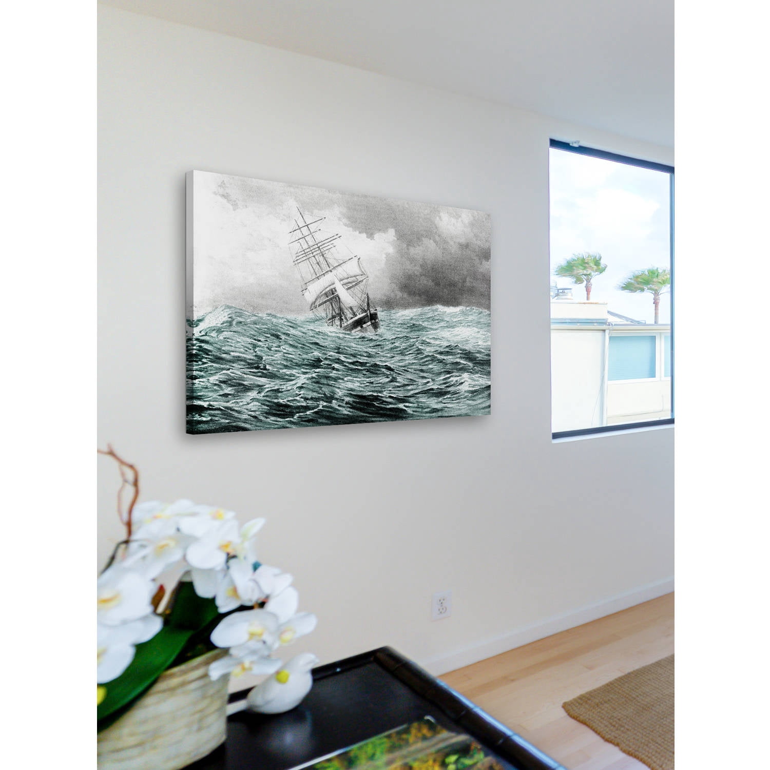 "Rough Waters" Painting Print on Wrapped Canvas