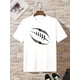 thumbnail image 1 of Rugby T-shirt - Boys' Casual Cotton T-Shirt with Rugby Graphic Design - Short Sleeve, Round Neck, Stretch Fabric, Spring/Summer Wear, White, Boy T Shirt, 1 of 6