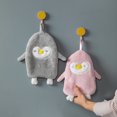 thumbnail image 1 of 2 pcs Baby Hand Towel Cartoon Animal Rabbit Plush Kitchen Soft Hanging Bath Wipe Towel, 1 of 5
