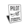 thumbnail image 3 of Pilot Parking Novelty Decor, Metal Wall Sign - 10x14 Inches, 3 of 4