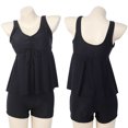 thumbnail image 4 of Simple Swimsuit Black Lace-up Summer Suit For Women Set, 4 of 6
