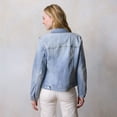 thumbnail image 2 of Women's LC Lauren Conrad New Core Denim Jacket Color: Love Wash Size: SMALL, 2 of 4