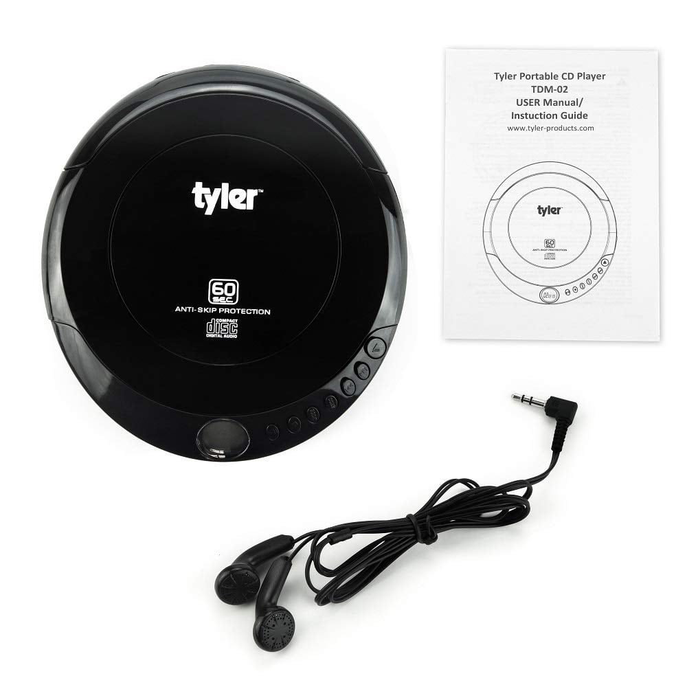 Tyler Portable Compact Anti-Skip Personal CD Player Tyler Portable Compact Anti-Skip Personal CD Player