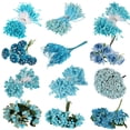 thumbnail image 2 of Farfi 1 ramo de flores artificiales, plantas falsas, fiesta en casa, boda, festival, decoración artesanal, 2 of 5