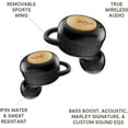 thumbnail image 2 of House of Marley Champion 2: True Wireless Earbuds with Microphone, Bluetooth Connectivity, 35 Hours Total Playtime, and Sustainable Materials, Signature Black, 2 of 8