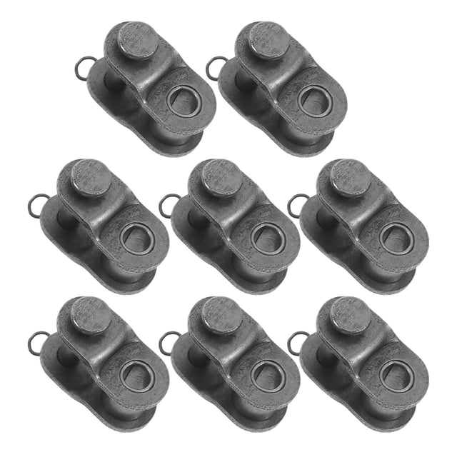 PENIKOKO 8PCS Chain Replacement Links Carbon Steel Roller Chain for Mechanical Structures Maintenance