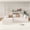 White, variant on AOOWOW Home Contemporary Teddy Reclining Double Chaise Lounge Sectional Sofa Bed, Beige