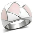 thumbnail image 1 of Alamode TK508-6 Women High Polished Stainless Steel Ring with Epoxy in Multi Color - Size 6, 1 of 1