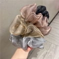 thumbnail image 3 of Yarn Hair Scrunchies 4pcs Large Ponytail Ties For Women/Girls Hair Accessories (6.3in), 3 of 5