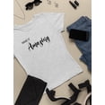 thumbnail image 3 of Make It Amazing Crystals T-Shirt Women -Image by Shutterstock, Female Large, 3 of 4