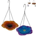 thumbnail image 4 of Mosiee Hanging Bird Bath For Garden Lovers Hanging Bird Bath Water Drinker For Birds, 4 of 6