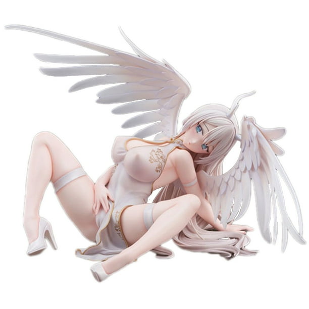 NSFW-modelo de chica desnuda Sexy de Ángel Blanco, figura de acción de Anime de PVC, Hentai, juguetes para adultos, muñeca, regalos QYM unisex