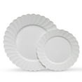 thumbnail image 3 of Premium Hard Plastic Round White Plates – 100 x 6” -Washable & Reusable - Party Supplies For Birthdays, Celebrations, Buffets, Fiestas, Catering & More…, 3 of 5