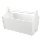 KidKraft Wooden Toy Caddy Storage with Handles, Children's Furniture, Able to be Personalized - White