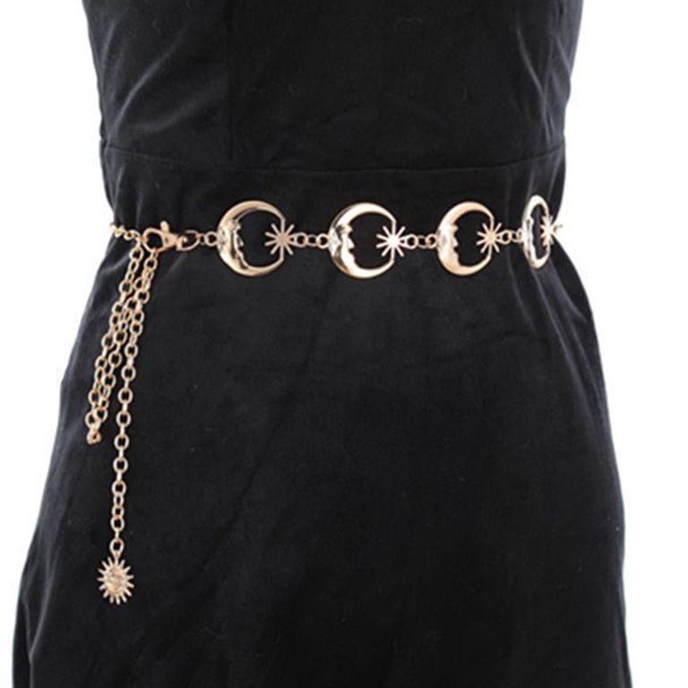 Travelwant Moon Star Metal Waist Chain Sun Pendant Belly  display picture 1