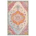 thumbnail image 2 of SAFAVIEH Crystal Debra Southwestern Area Rug, Light Blue/Fuchsia, 4' x 6', 2 of 11