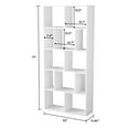 thumbnail image 3 of Mainstays Modern 12-Cube Square Shelf Bookcase, White, 3 of 6
