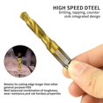 thumbnail image 4 of 7pcs Hex Shank Titanium Combination Drill And Tap Set Metric Thread goldsilver, 4 of 5