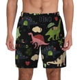 thumbnail image 2 of Goofa Cute Dinosaurs Printed Men's Swim Trunks Board Shorts Quick Dry Mens Swimming Trunks with Compression Liner,Breathable Fit Hawaii Beach Shorts-X-Large, 2 of 9
