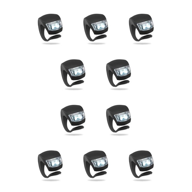 Soidarity 1/2/4 Uds. Luz delantera LED para bicicleta, bicicletas de montaña y carretera, alimentado por batería, 3 modos, faro ajustable, lámpara Type5 NO5 Soidarity CBP001823