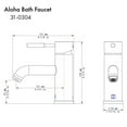 thumbnail image 5 of ZLINE Aloha Bath Faucet in Matte Black (ALH-BF-MB), 5 of 5