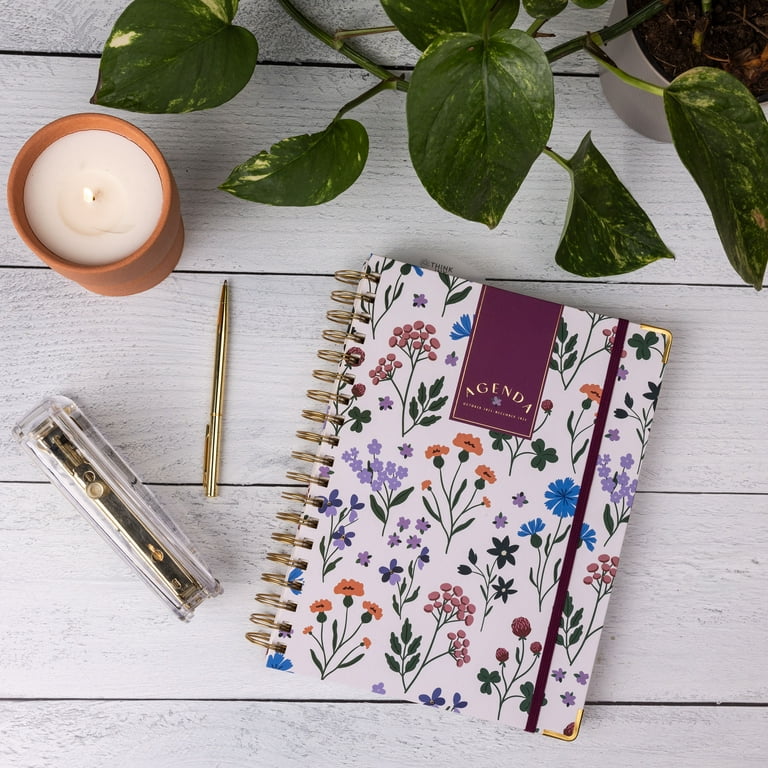 Think Ink Twin Wire 15 Month Wildflower Planner - 7.5” x 10