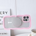 thumbnail image 3 of Compatible for iPhone 12 Pro Max Case with Magsafe, Wave Magnetic Phone Case Cute Water Ripple Candy Colors Frame Shockproof for iPhone 12 Pro Max Phone Case for Women 6.7 Inch - Pink, 3 of 8