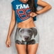 thumbnail image 3 of Fotbe Adorable Puppy Portrait Shorts Sin Costuras – Shorts Deportivos de Cintura Alta para Mujer, Elásticos para Gimnasio, Yoga, Running o Ciclismo-Large, 3 of 8