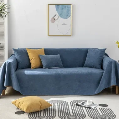 Waterproof Sofa Towel Solid Color Sofa Cover Multifunctional Dustproof Durable Sofa Cover Couch Cover for Living Room Decor