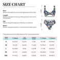 thumbnail image 4 of Kdxio Flower Print Women's 2 Piece High Waisted Wrap Spaghetti Strap Summer Swimsuit Bikini Set-Large, 4 of 7